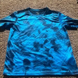 Athletic Works boys Blue Tie-Dye Athletic T-Shirt